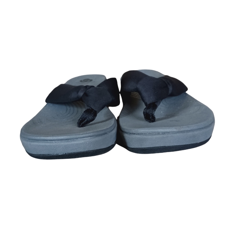 Clarks Cloudstepper Knotted Flip Flops Sandals Si… - image 5